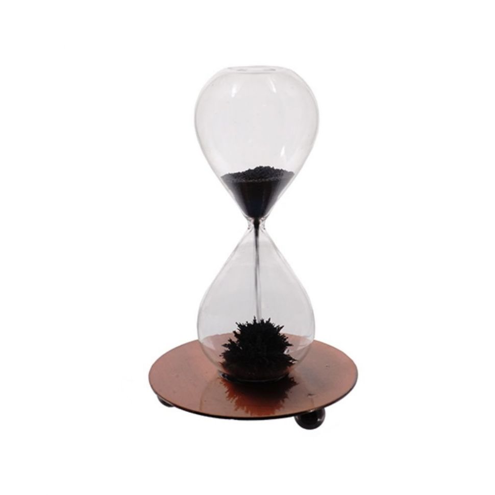 Часы песочные с магнитным песком (50 сек.), L8 W8 H11,5 см фото 1