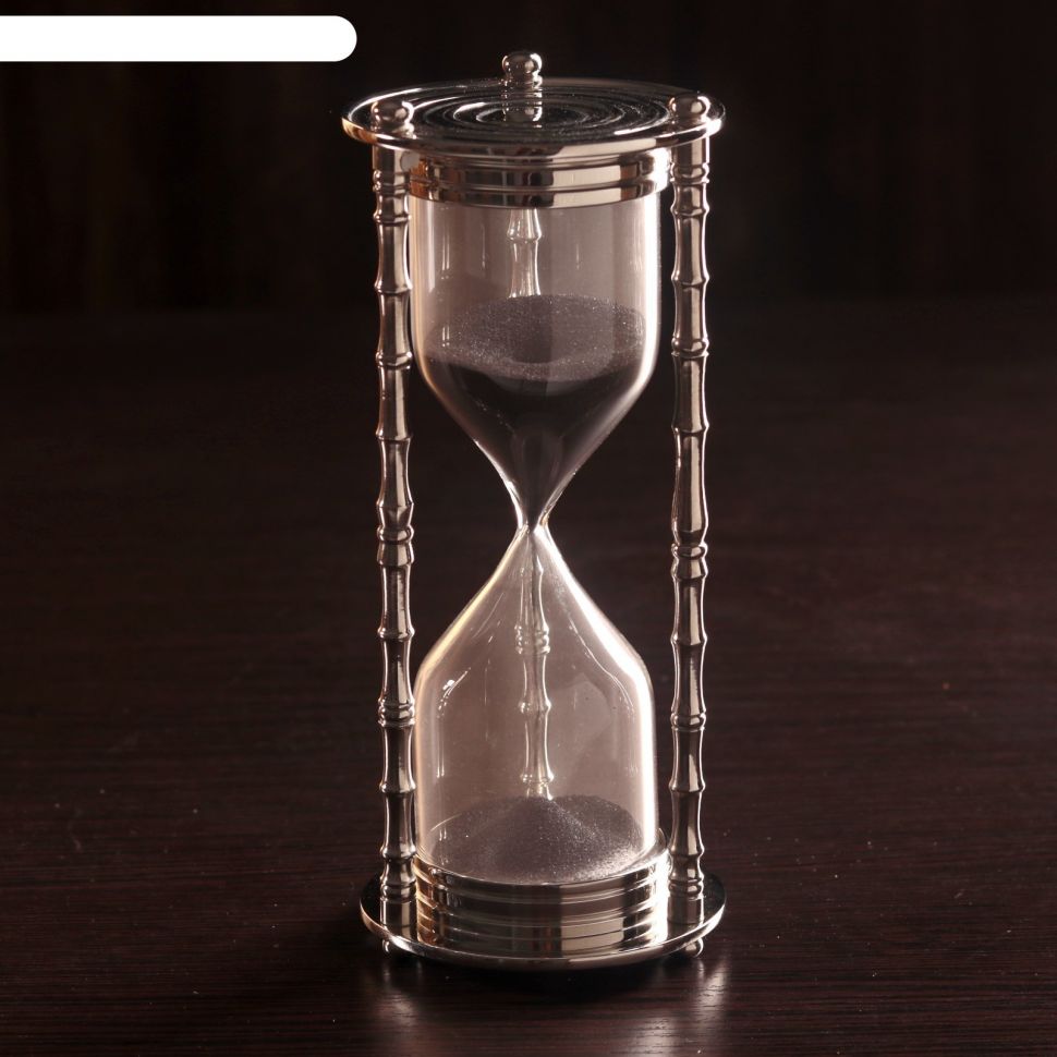 Песочные часы Маеджа латунь, алюминий (5 мин) 8х8х17 см фото 1