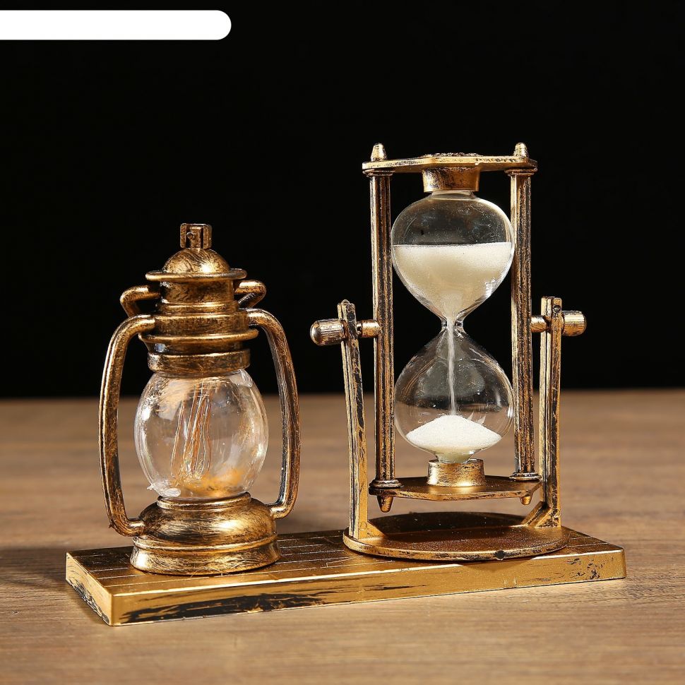Часы песочные Керосин с подсветкой, 15.5х6.5х12.5 см, микс фото 1