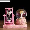 Часы песочные Милый ангел, розовый, с подсветкой 16х8х13.5 см фото 1
