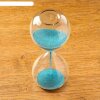 Часы песочные Виола 8х20 см, синий песок фото 2