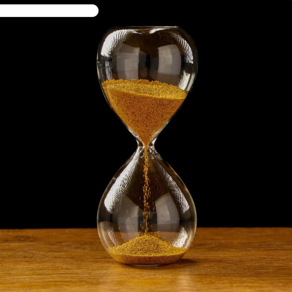 Часы песочные Витани 5х12.5 см, золотой песок фото 1